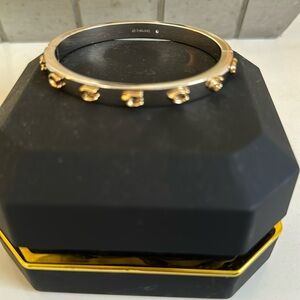 Beautiful Brand new two tone coach hinge bangle in box with dust bag